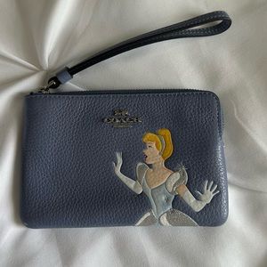 Coach, limited, edition, rare, Cinderella zipper pouch with wristlet
